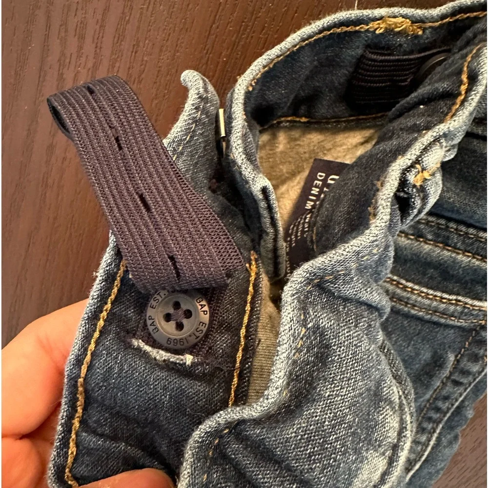 3/$25 GAP Denim Jeans Toddler Boys Size 3 Years Adjustable Waist Straight Leg